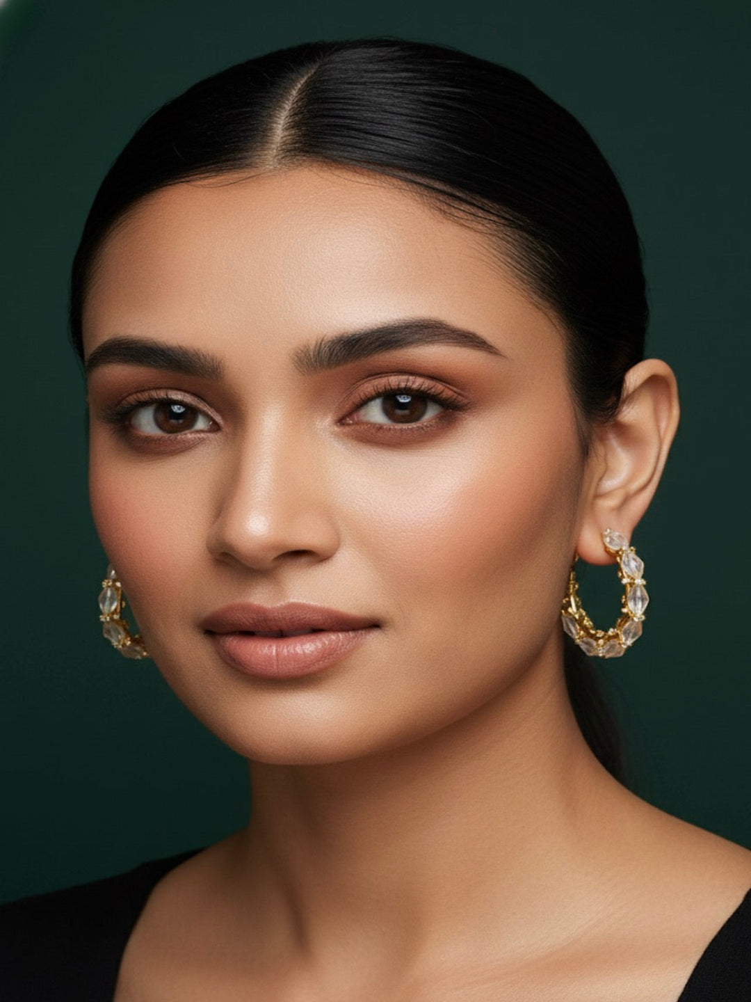 Artificial Beaded Hoops