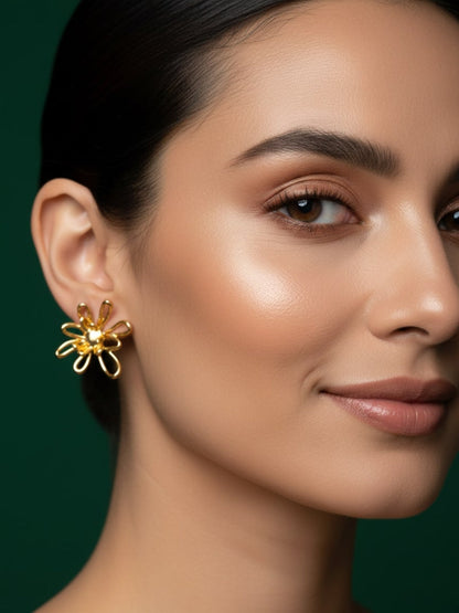 Antique Flower Shaped Earrings