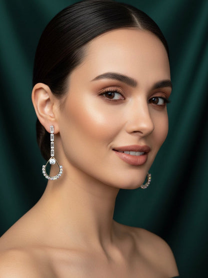 Fancy Beaded & Diamond Earrings