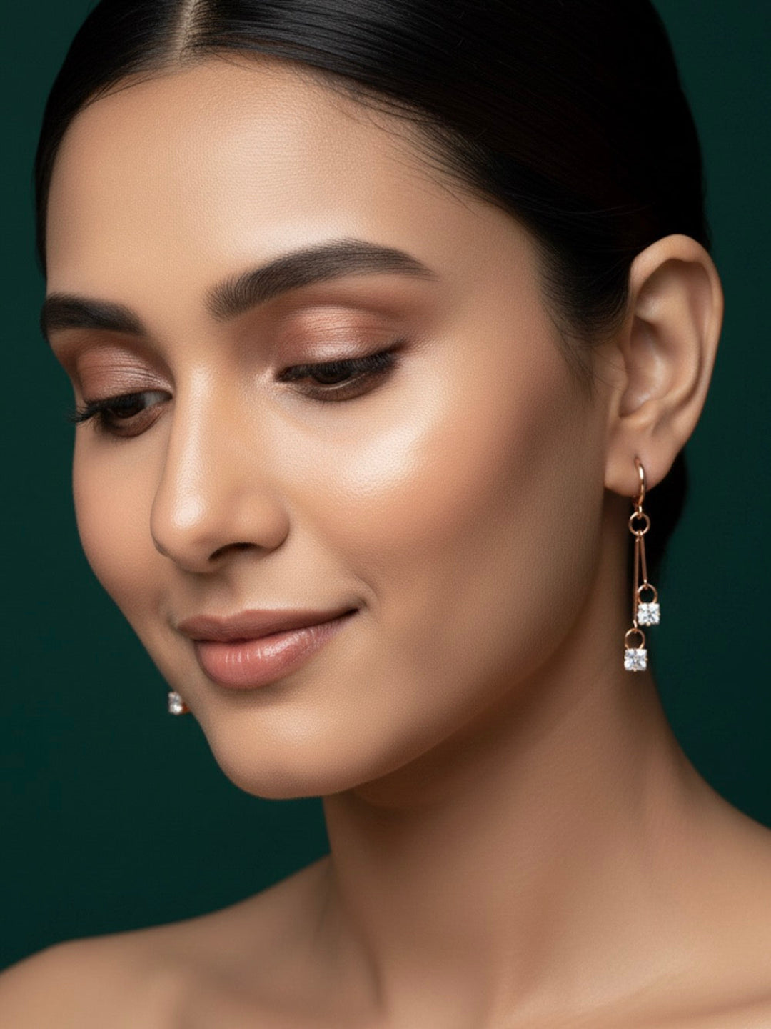 Gold Plated Diamond Tassels Earrings