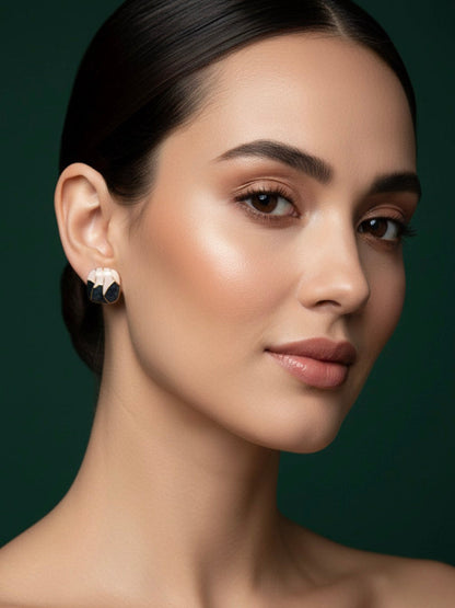 White & Black Fancy Studs