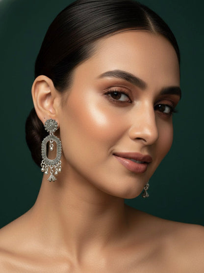 Oxidized Ethnic Earrings