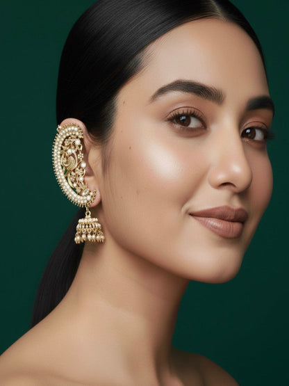 Gold plated Ethnic Look Ear Cuff Jhumki