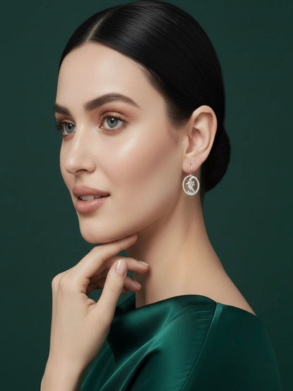 Silver Plated Parrot Design Earrings