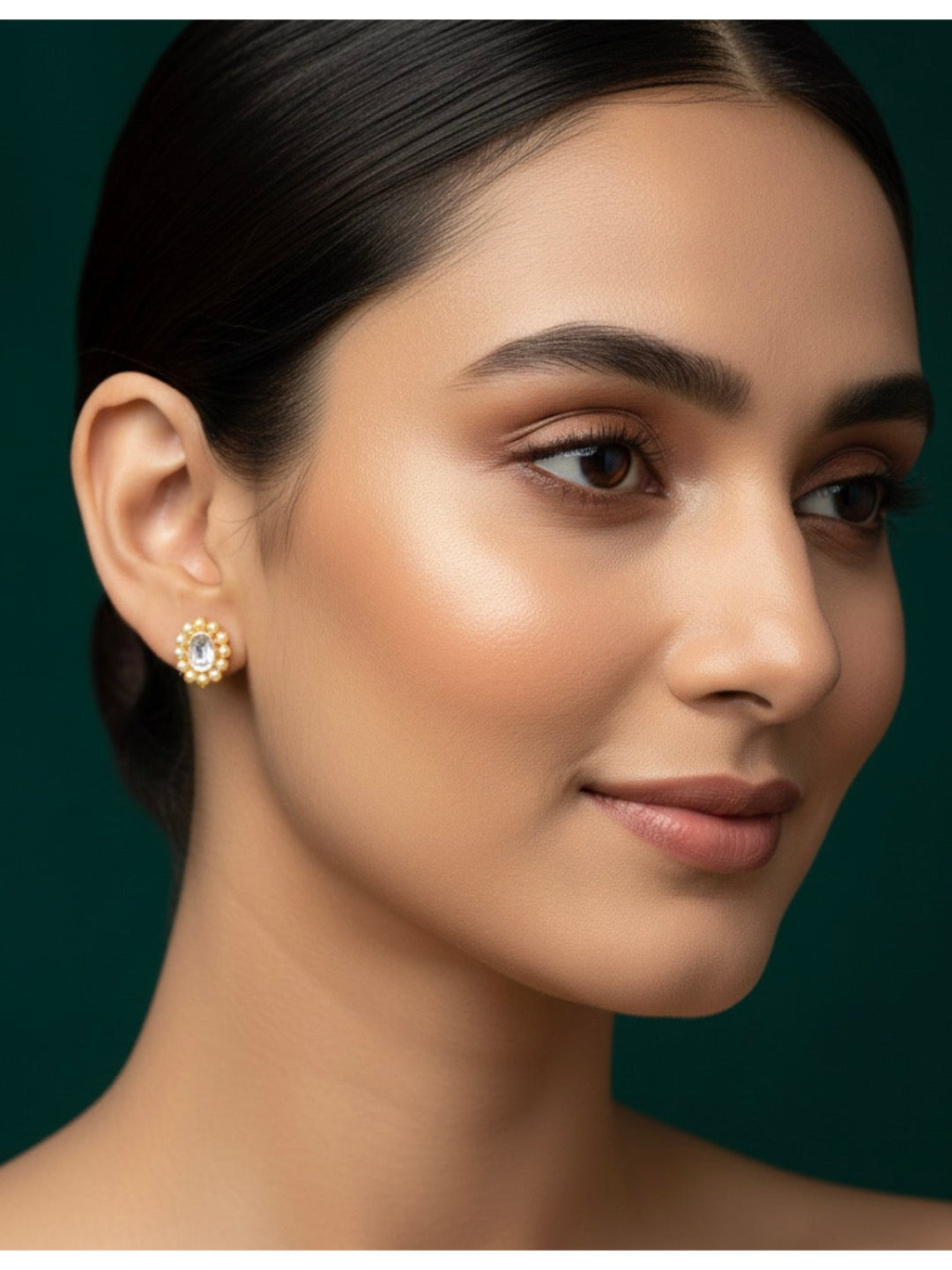 Gold Looking Mini Diamond Studs