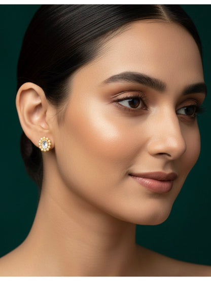 Gold Looking Mini Diamond Studs