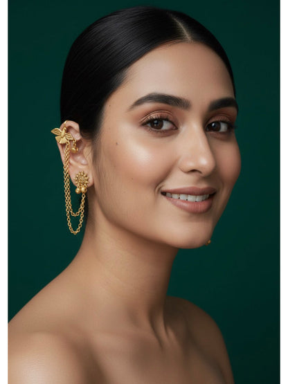 Women Gold Plated Kashmiri Earrings