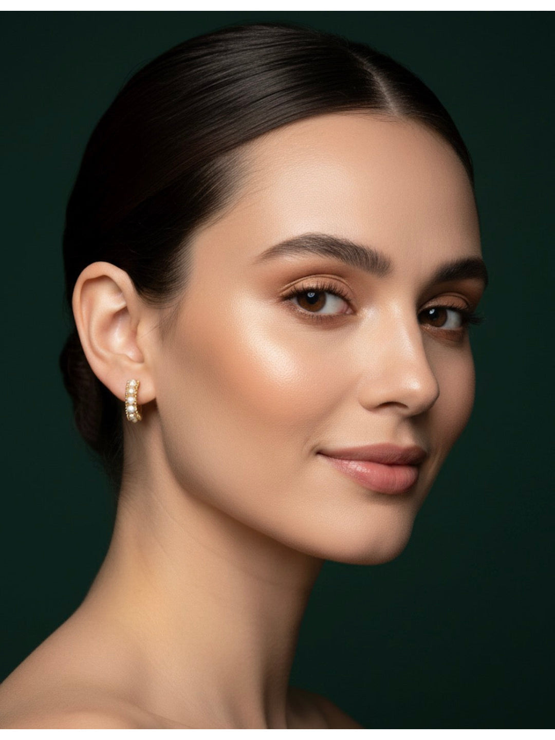 Women Gold Plated Small Hoops