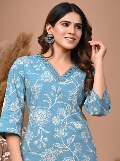 Printed Cotton Kurti For Women