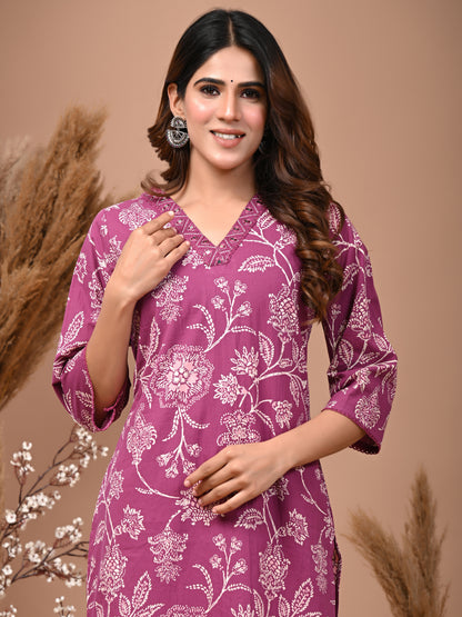 Printed Cotton Kurti For Women
