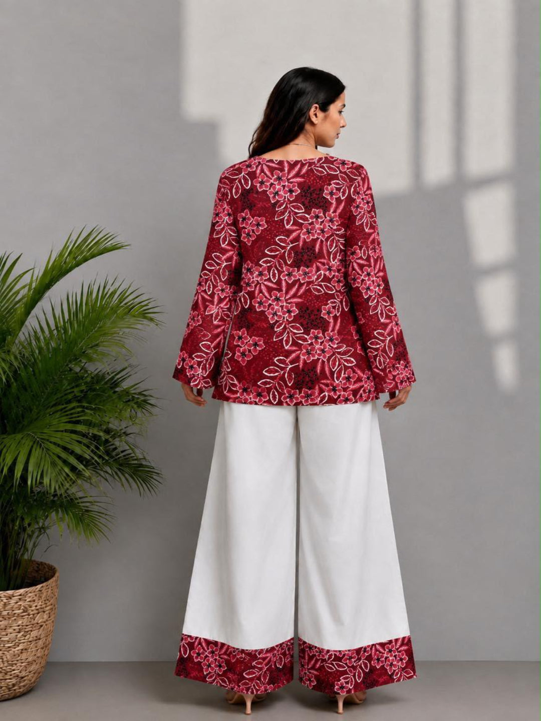 Floral Printed Kurta with Plazzo