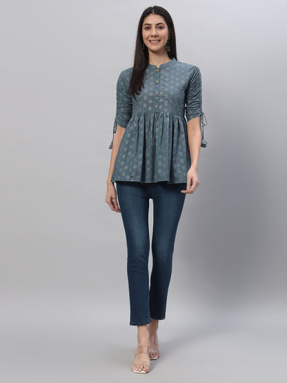 Cotton Printed Regular Top