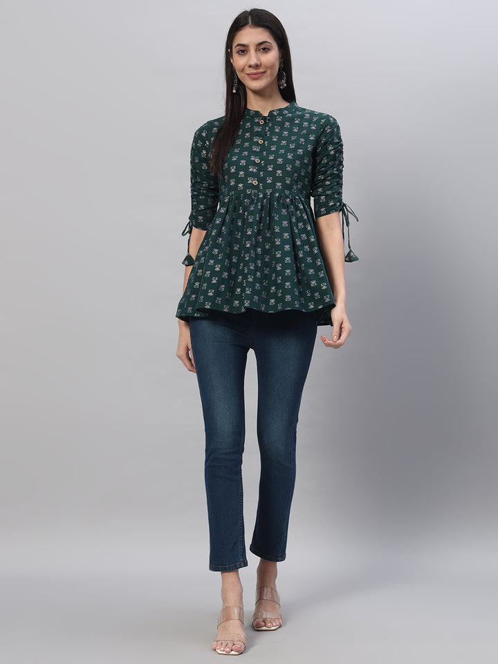 Cotton Printed Regular Top