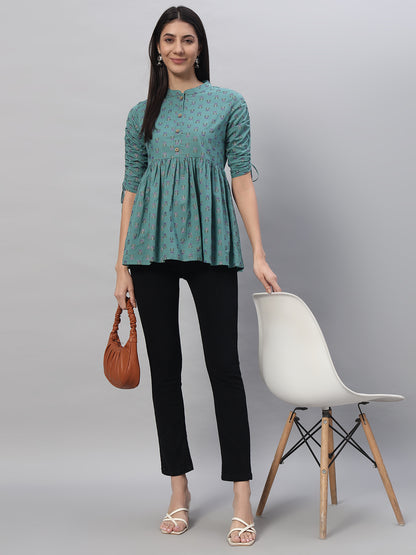 Cotton Printed Regular Top