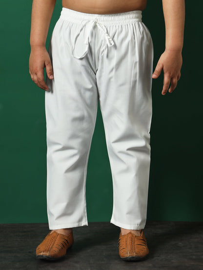 Boys Straight Style Cotton Fabric Sea Green Color Chikankari Kurta And Pyjama