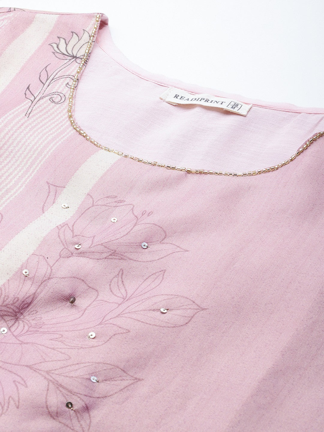 Straight Style Chanderi Silk Fabric Pink Colour Kurta And Bottom With Dupatta