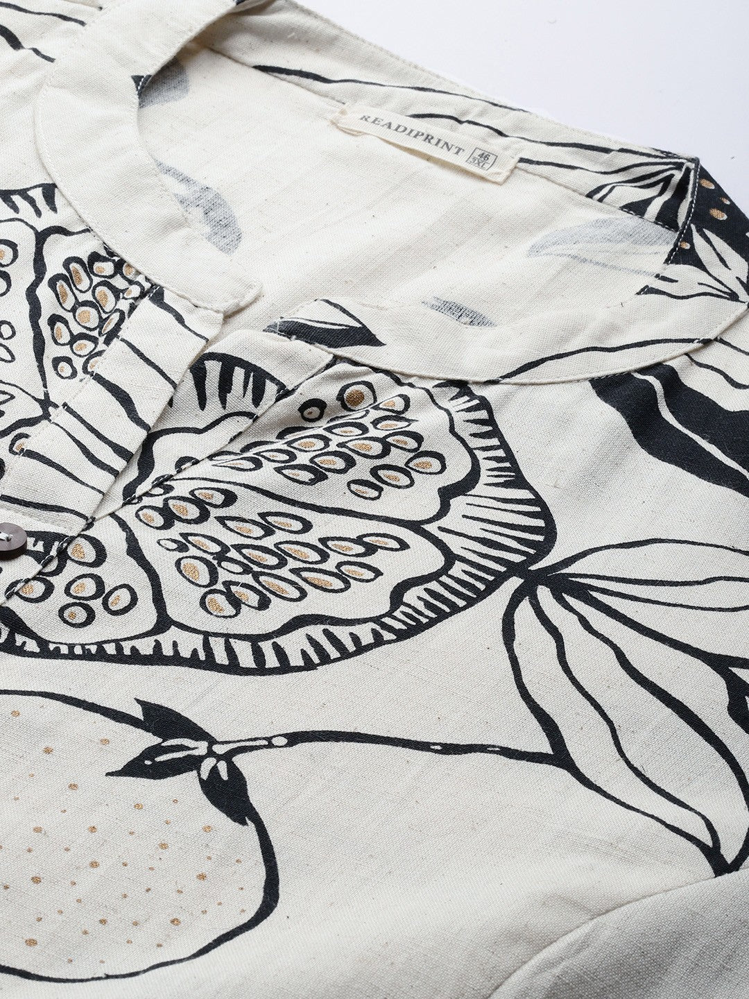 A Line Style Cotton Fabric Black Color Kurta With Bottom And Dupatta