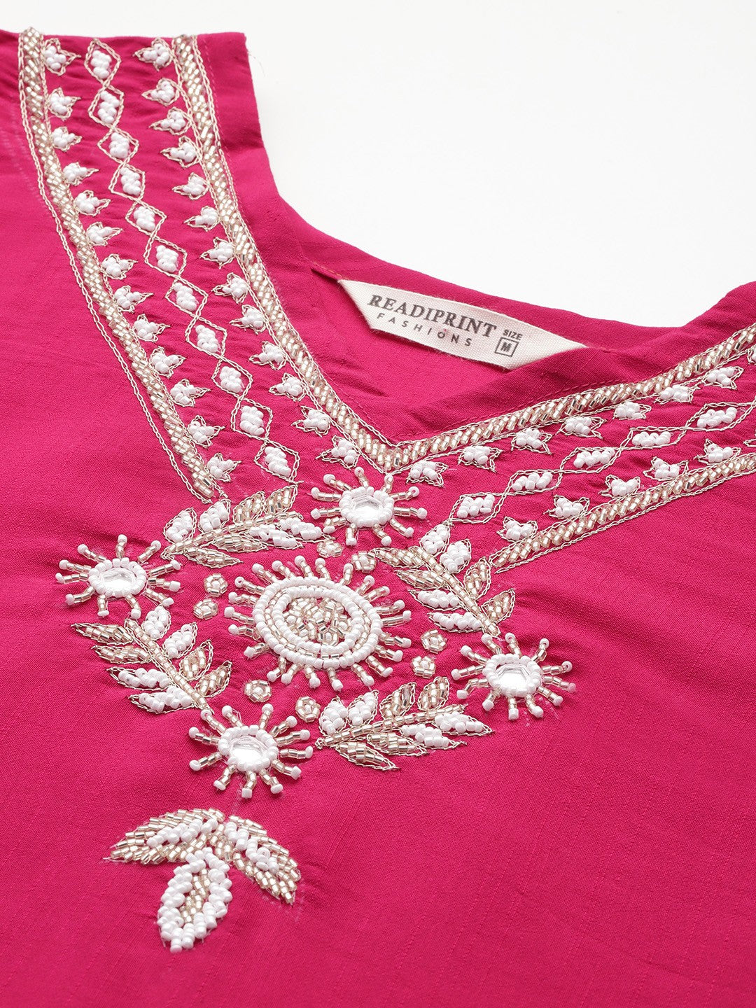 Straight Style Viscose Fabric Magenta Color Kurta And Bottom With Dupatta