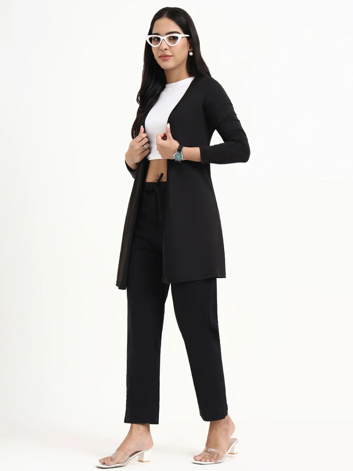 Mid-Rise Ankle-Length Regular Fit Poplin Pants