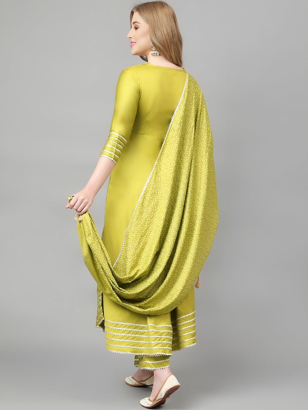 Regular Gotta Patti Kurta with Palazzo &amp; With Dupatta