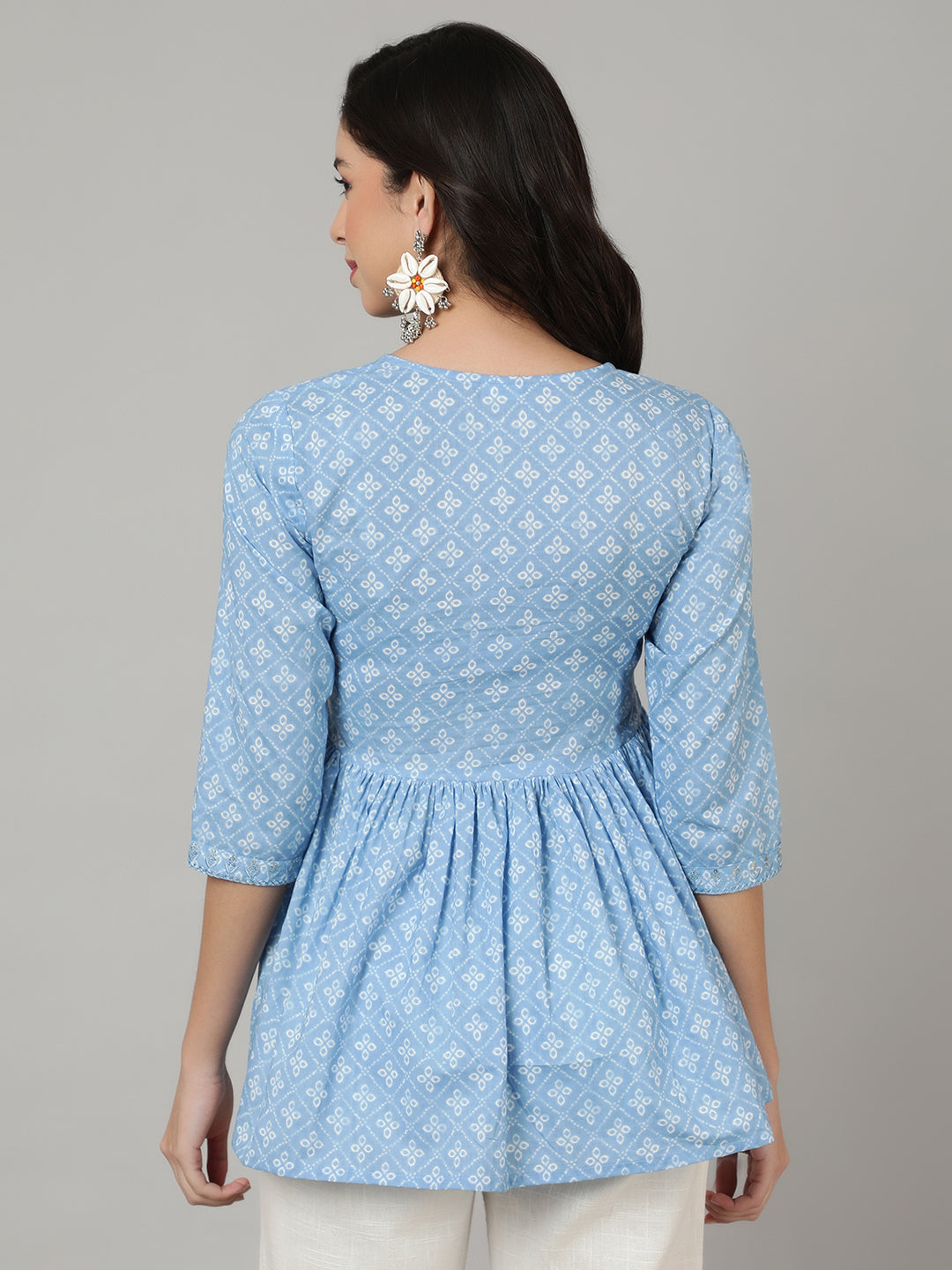 Regular Fit Embroidered  Top