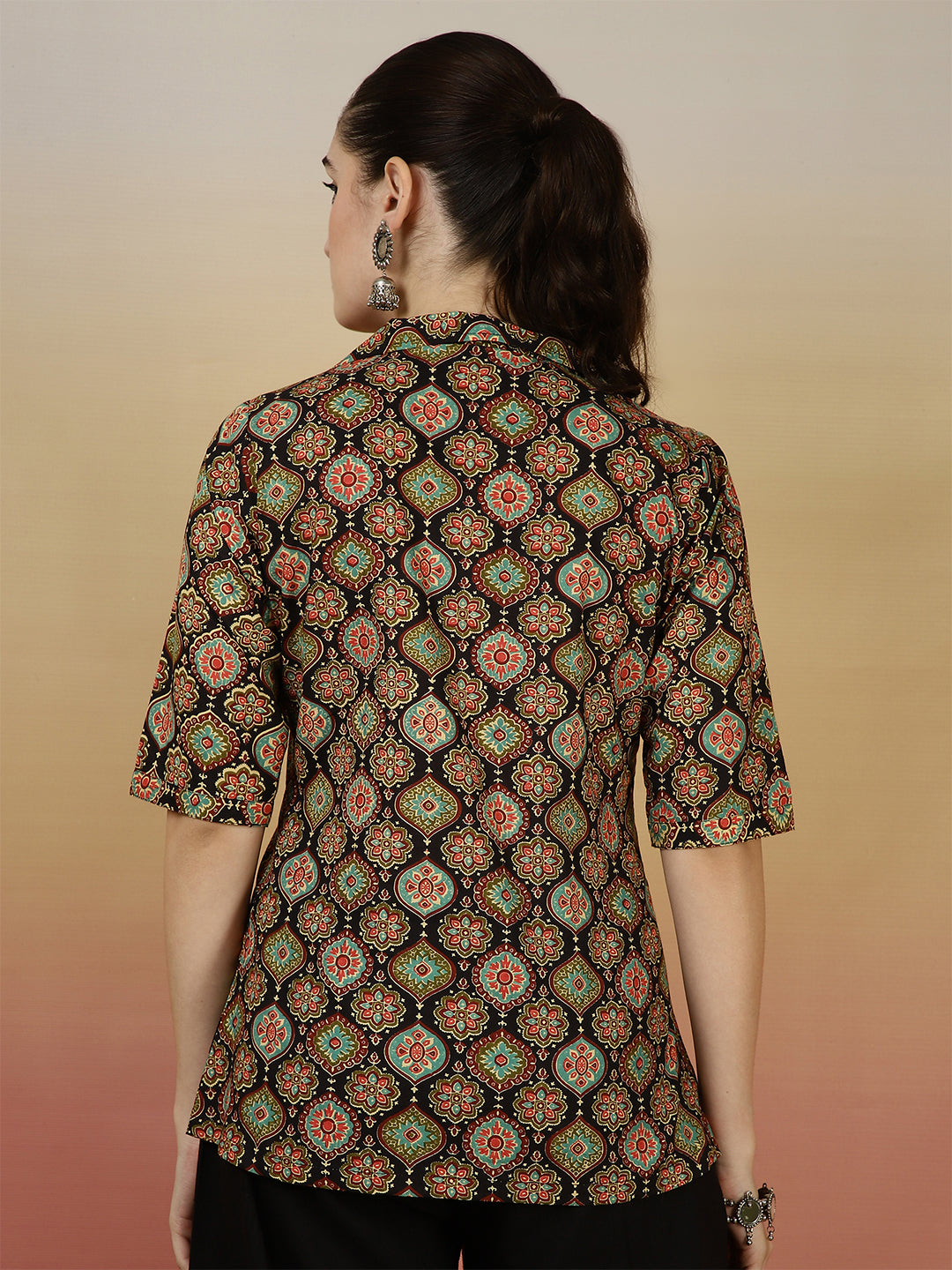 Western Printed Top