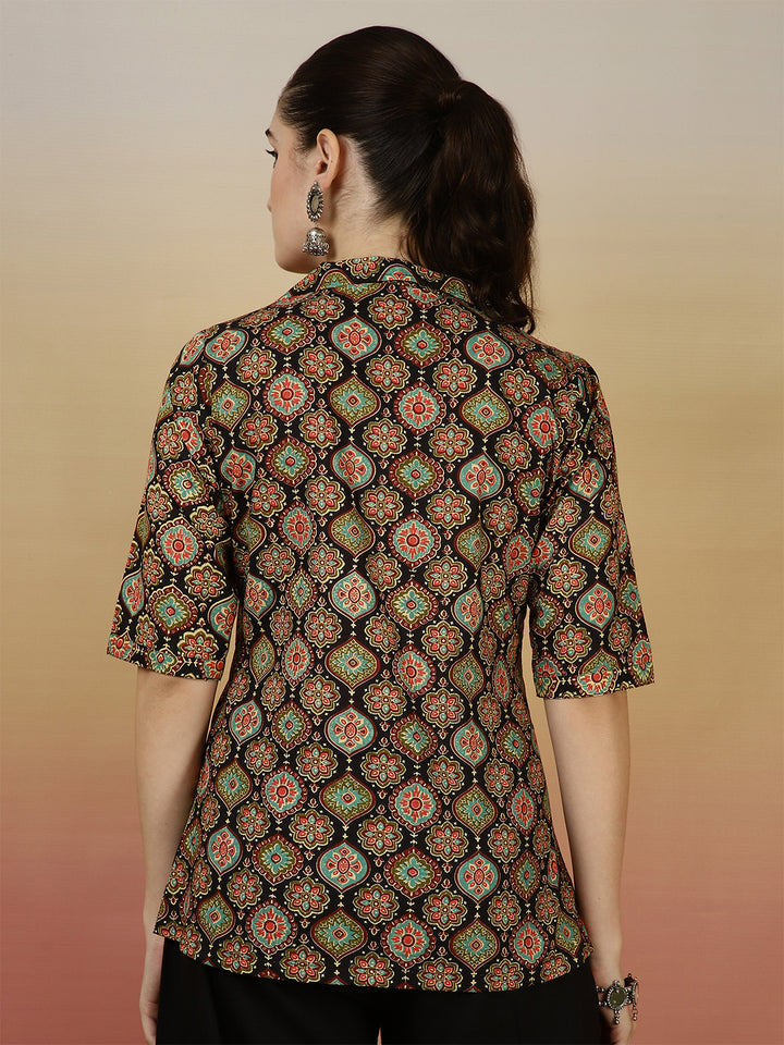 Western Printed Top
