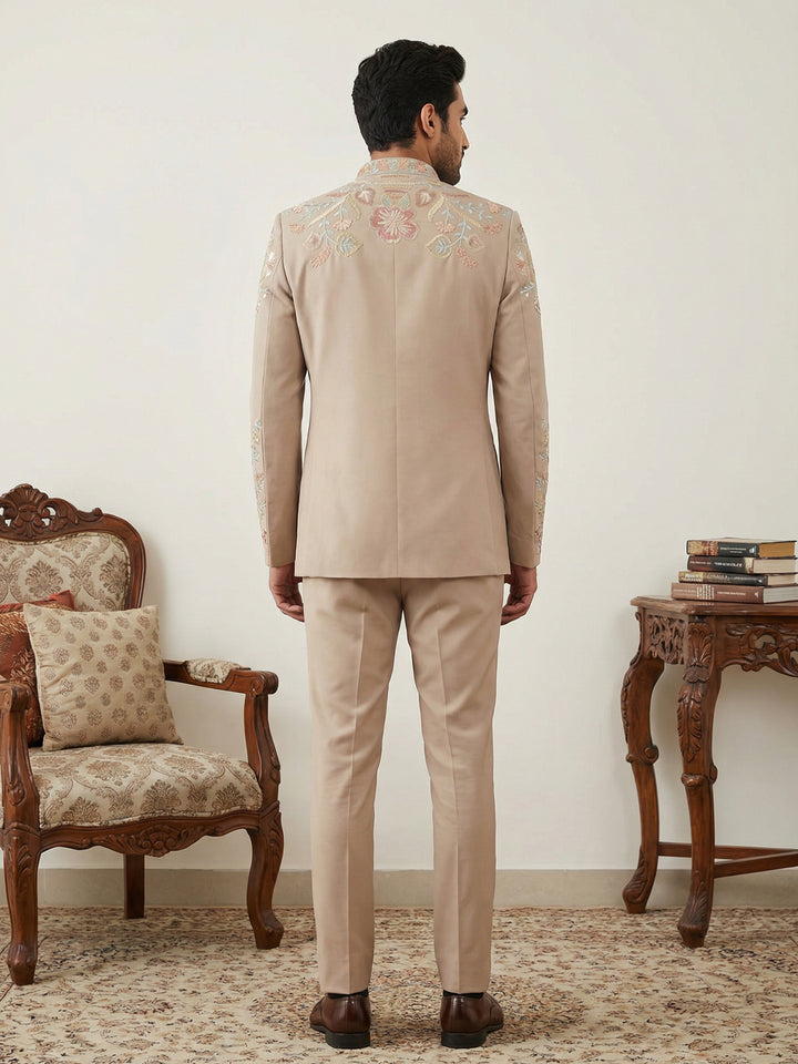 Japanese Fabric Embroidered Indo-Western Set
