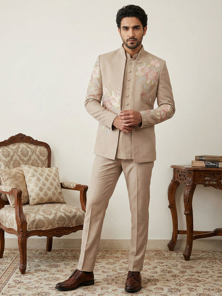 Japanese Fabric Embroidered Indo-Western Set