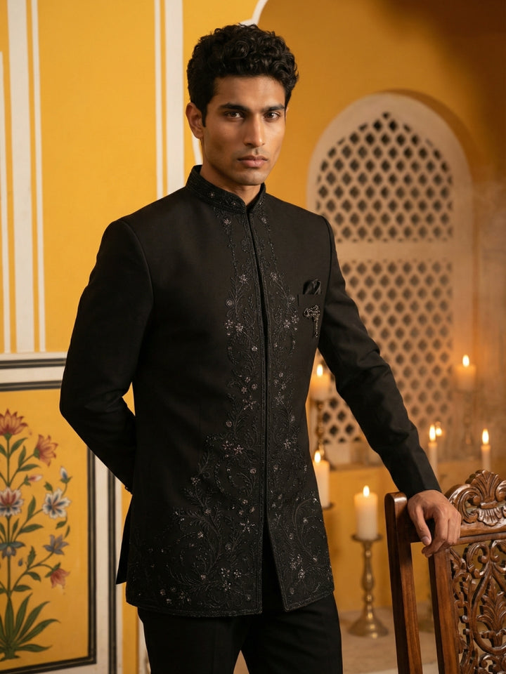 Japanese Embroidered Indo-Western Set