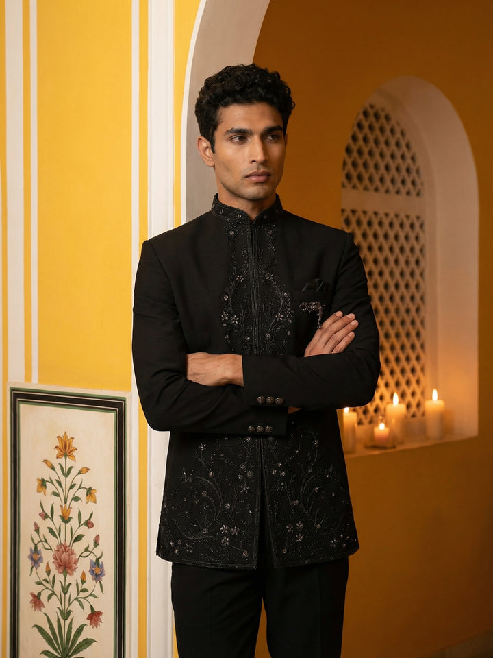Japanese Embroidered Indo-Western Set