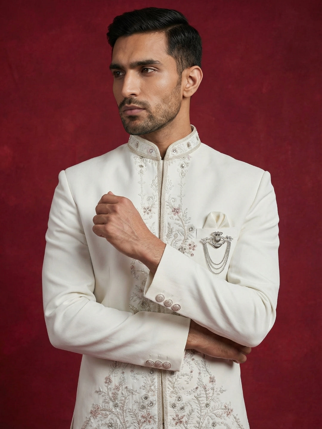 Japanese Embroidered Indo-Western Set