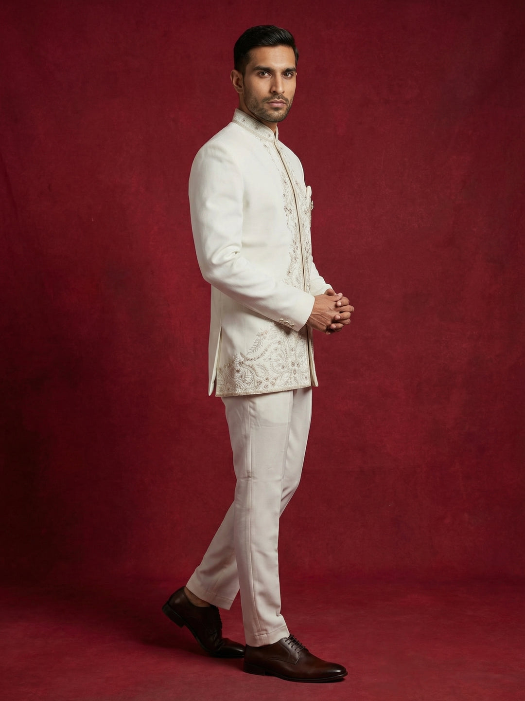 Japanese Embroidered Indo-Western Set