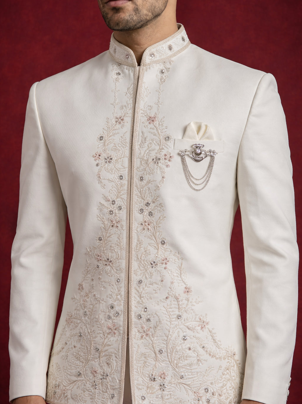 Japanese Embroidered Indo-Western Set