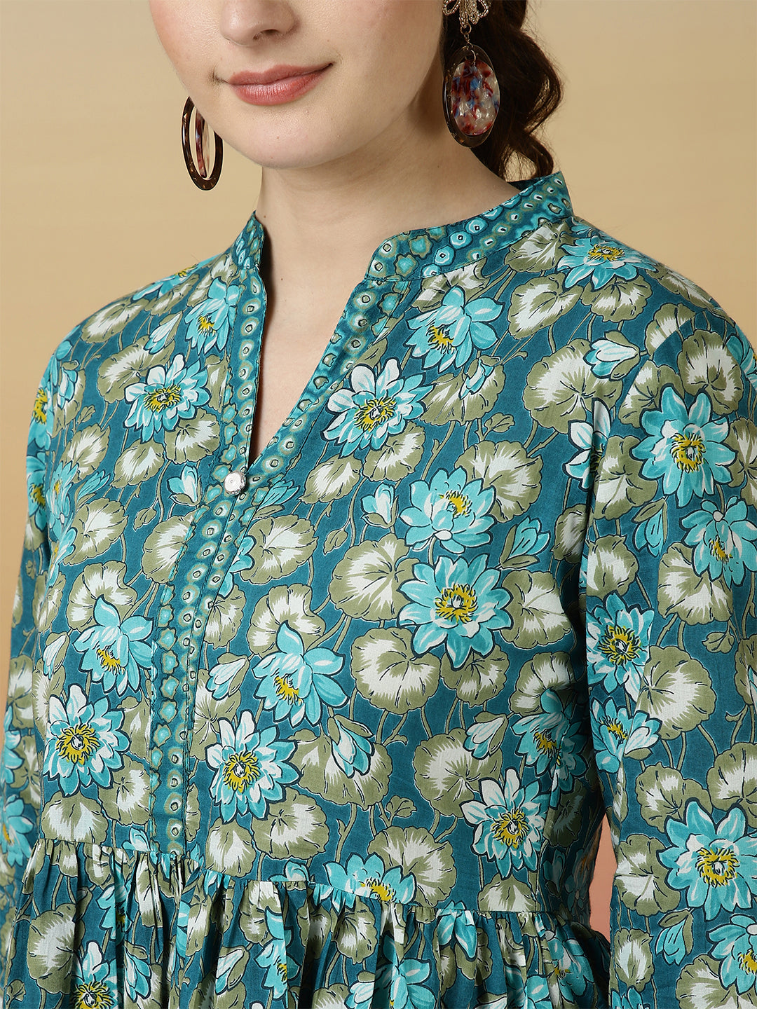 Floral Western Printed Top