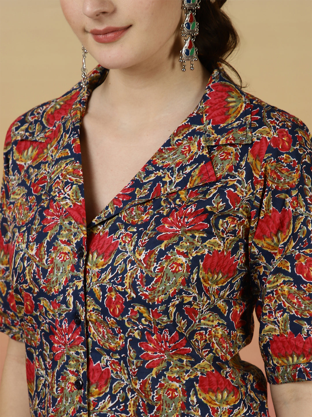 Floral Western Printed Top