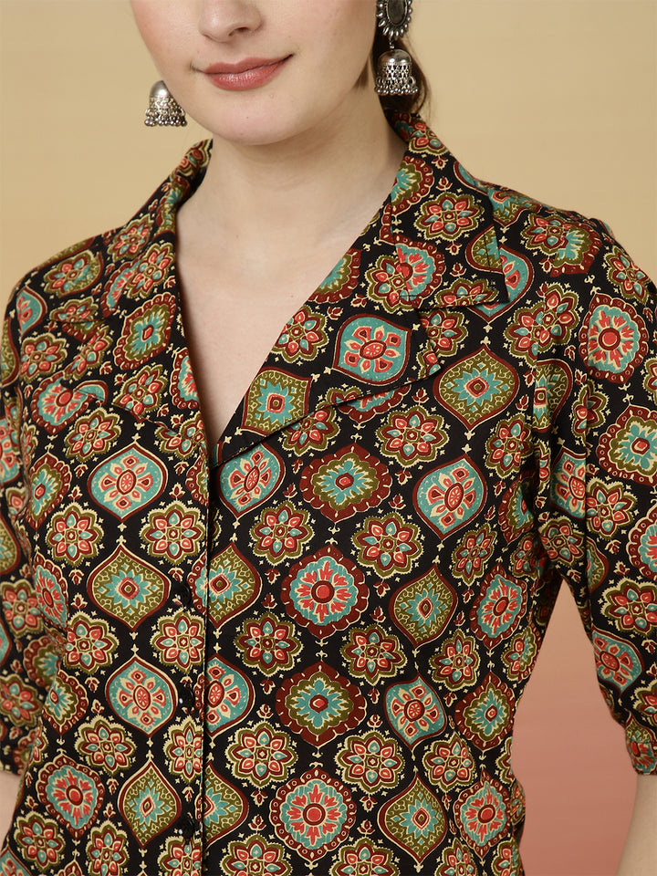 Western Printed Top