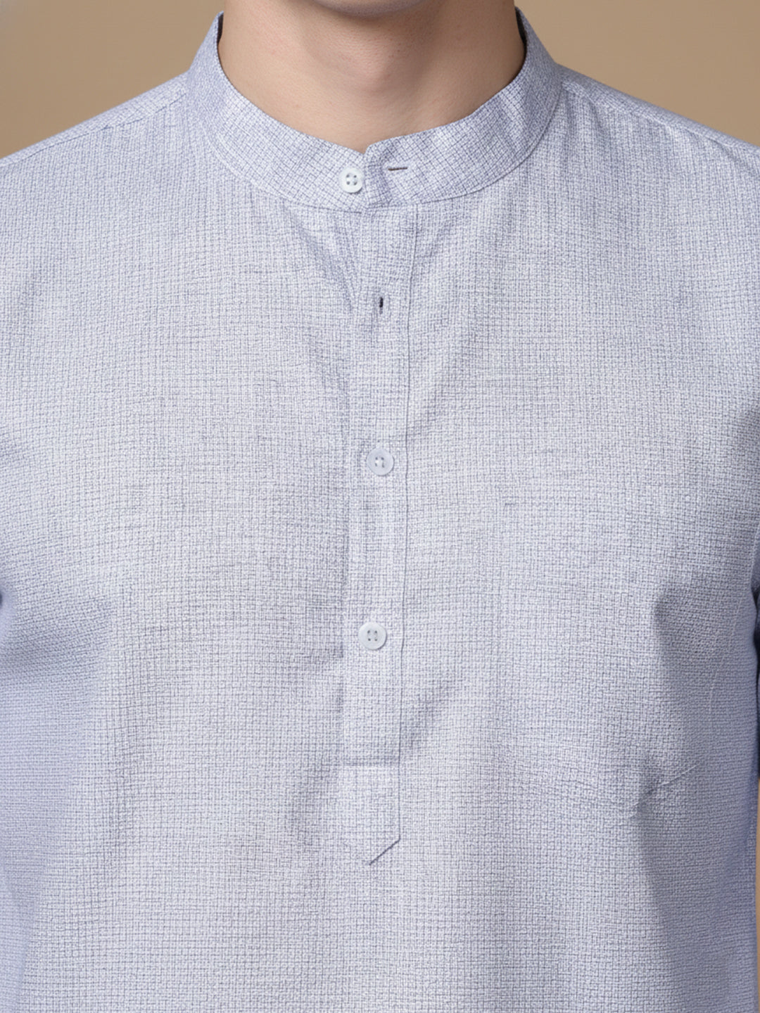 Men’S Casual Solid Short Kurta
