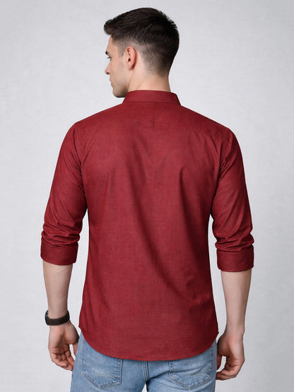 Men’S Casual Solid Short Kurta