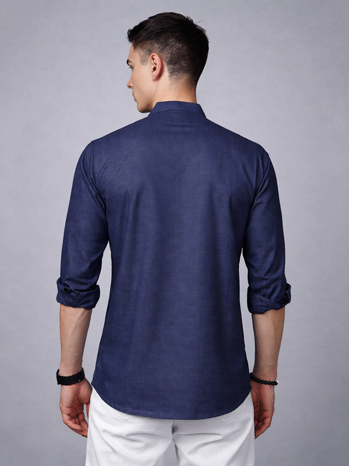 Men’S Casual Solid Short Kurta