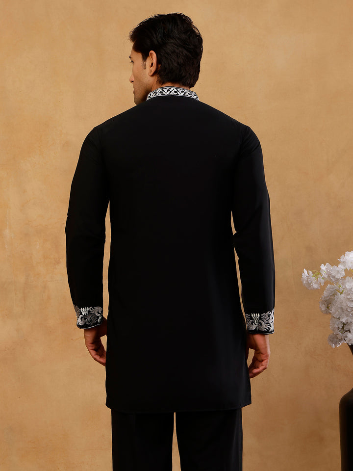 Japanese Fabric Embroidered Kurta For Men