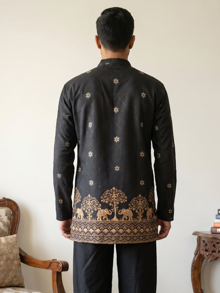 Premium Printed &amp; Thread Work Kurta
