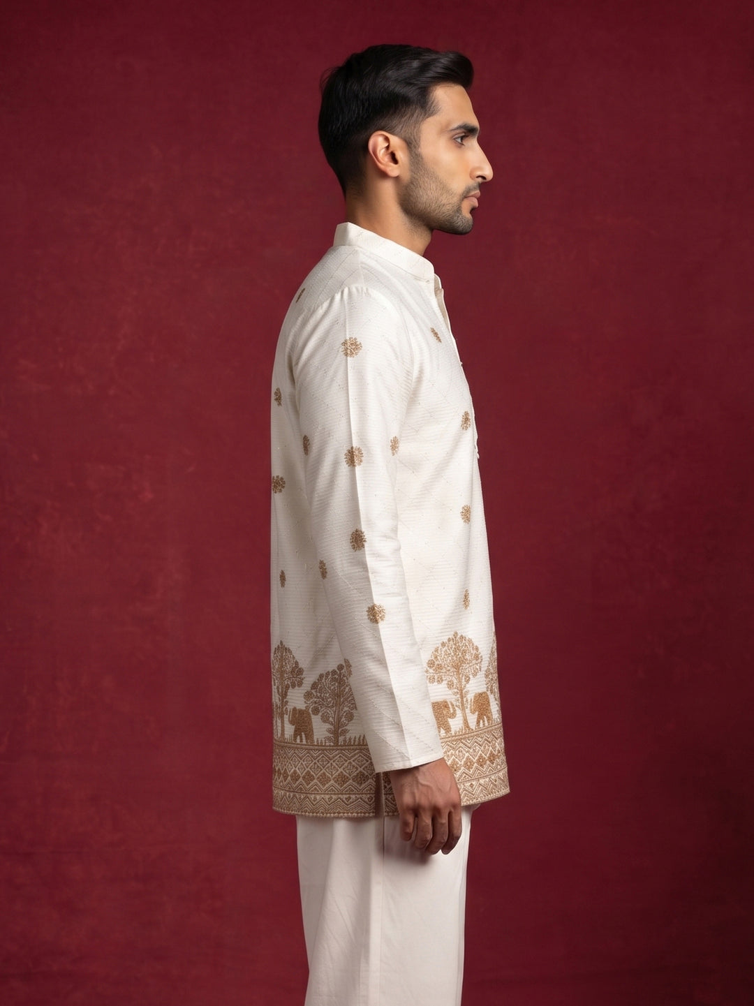 Premium Printed &amp; Thread Work Kurta