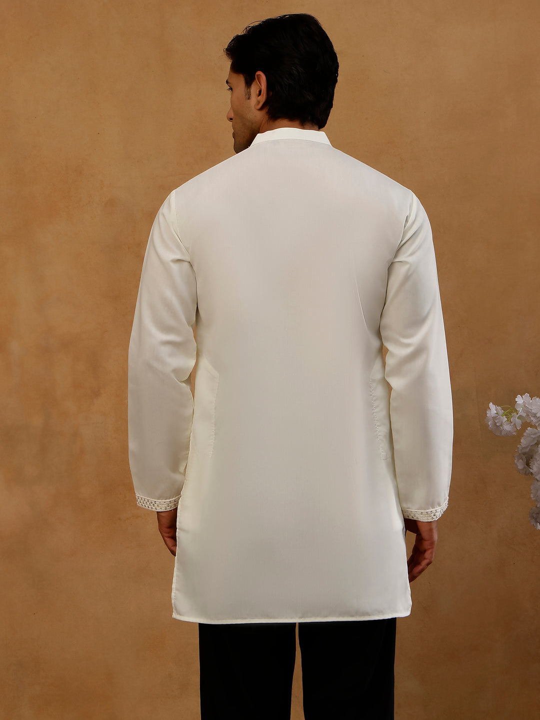 Floral Embroidered Kurta For Men