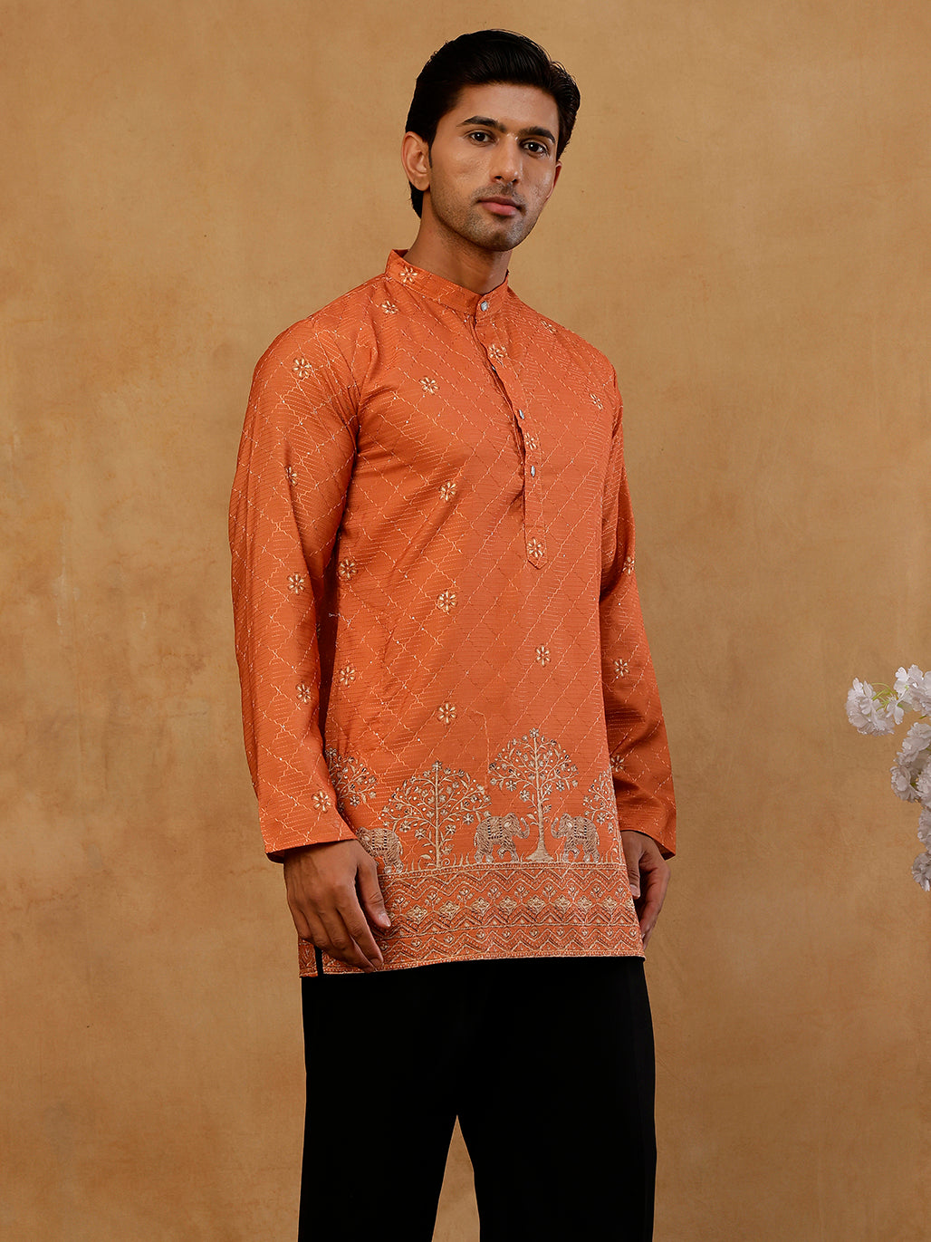 Premium Printed &amp; Thread Work Kurta
