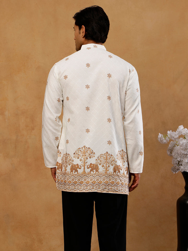 Premium Printed &amp; Thread Work Kurta