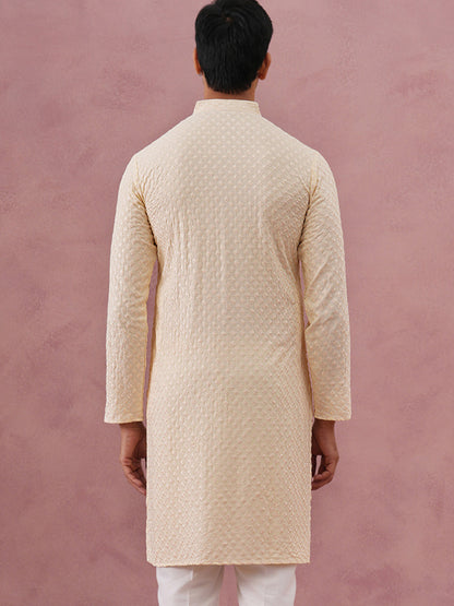 Viscose Rayon Traditional Embroidered Kurta