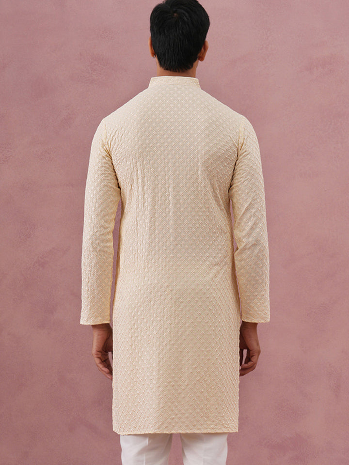 Viscose Rayon Traditional Embroidered Kurta