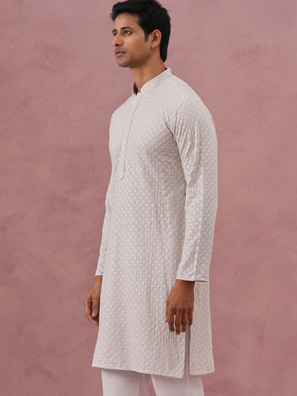 Viscose Rayon Traditional Embroidered Kurta