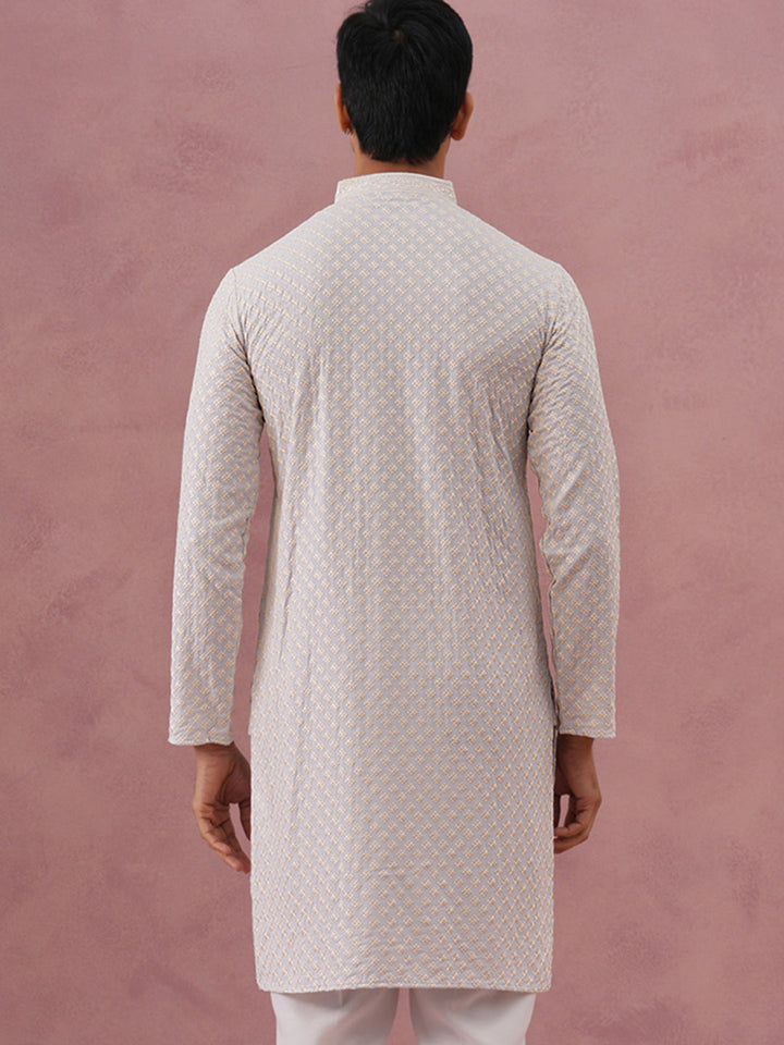 Viscose Rayon Traditional Embroidered Kurta